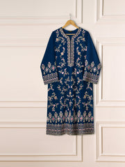 3 Piece- Pure Silk Net Embroidered Suit S111280