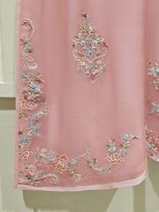 2 Piece - Pure Chiffon Embroidered Suit S111437