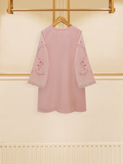 3 Piece - Pure Cotton Net Embroidered Suit S109537