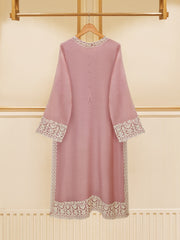 2 Piece - Pure Cotton Net Embroidered Suit S109405