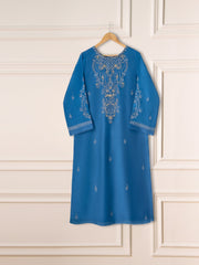 3 Piece - Pure Embroidered Raw Silk Suit S111170
