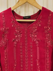 2 Piece - Pure Organza Embroidered Suit S111356