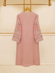 3 Piece - Pure Cotton Net Embroidered Suit S109574