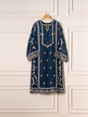 2 Piece - Pure Chiffon Embroidered Suit S110679