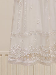 3 Piece - Pure Cotton Net Embroidered Suit S109770