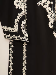 3 Piece- Pure Silk Net Embroidered Suit S111303