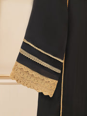 3 Piece - Pure Cotton Net Embroidered Suit S109612