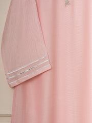 3 Piece - Pure Cotton Net Embroidered Suit S111549