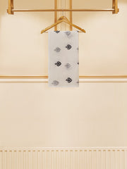 3 Piece - Pure Cotton Net Embroidered Suit S109387