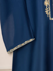 3 Piece- Pure Cotton Net Embroidered Suit S110928