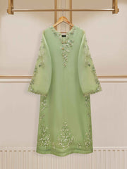 3 Piece - Pure Organza Embroidered Suit S110098