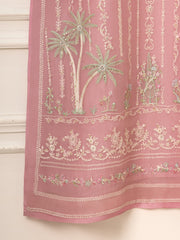 3 Piece - Pure Organza Embroidered Suit S111558