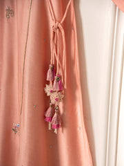 3 Piece- Pure Silk Net Embroidered Suit S111576