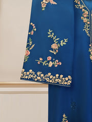 2 Piece - Pure Embroidered Raw Silk Suit S110170