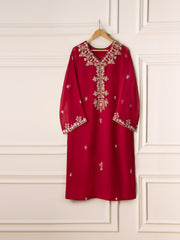2 Piece - Pure Chiffon Embroidered Suit S110825