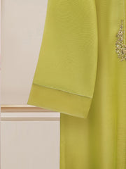 2 Piece - Pure Cotton Net Embroidered Suit S110032
