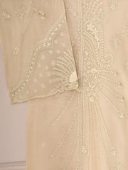 3 Piece - Pure Cotton Net Embroidered Suit S111292