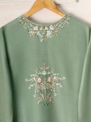 3 Piece- Pure Korean Silk Embroidered Suit S111015