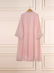 3 Piece - Pure Cotton Net Embroidered Suit S111549