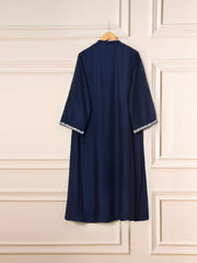 3 Piece - Pure Cotton Net Embroidered Suit S111535