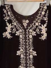 2 Piece- Embroidered Velvet Suit S110391