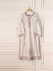 2 Piece- Pure Silk Net Embroidered Suit S110837