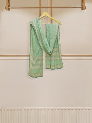 (Unstitched) 3 Piece - Pure Embroidered Cambric Suit FF-2175