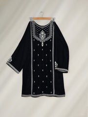 2 Piece- Embroidered Velvet Suit S110381