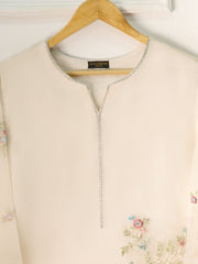 2 Piece - Pure Organza Embroidered Suit S111240