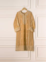 2 Piece- Pure Cotton Net Embroidered Suit S110700