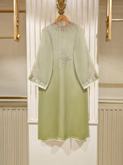 2 Piece - Pure Chiffon Embroidered Suit S111428