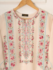 3 Piece - Pure Organza Embroidered Suit S111560