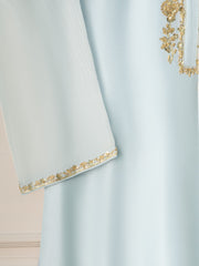 2 Piece - Pure Cotton Net Embroidered Suit S111252