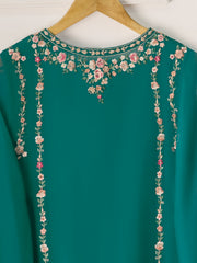 Pure Chiffon Embroidered Shirt S110942