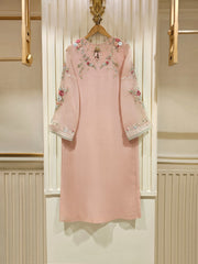 2 Piece - Pure Chiffon Embroidered Suit S111338