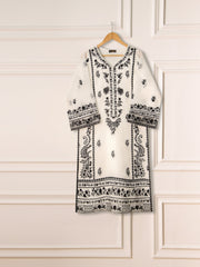 3 Piece- Pure Cotton Net Embroidered Suit S111205