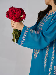 2 Piece - Embroidered Pure Swiss Voile Suit S110336
