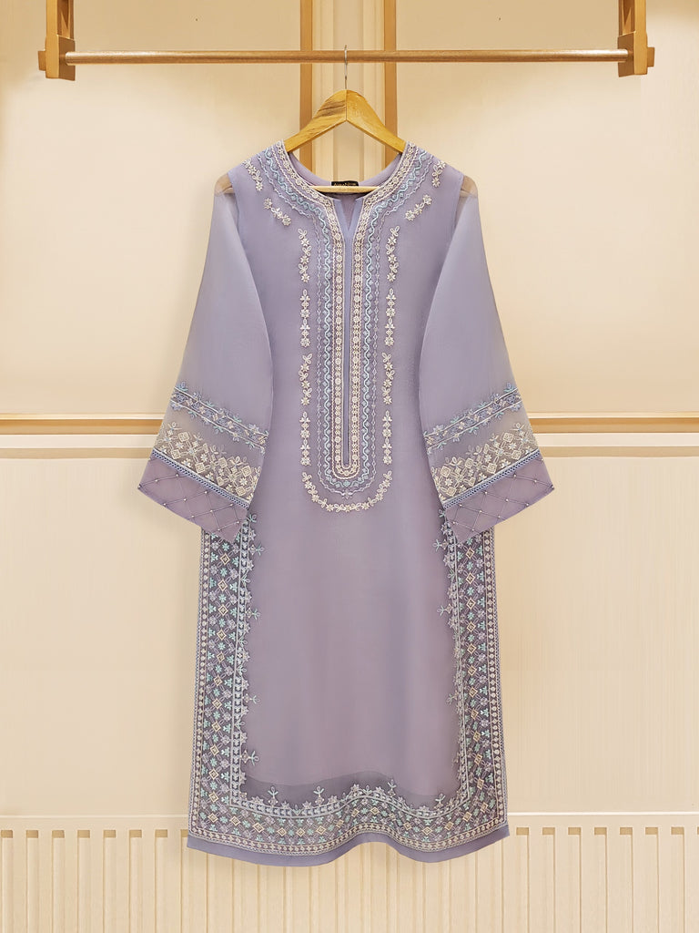 Inayat Embroidered Organza Suits Unstitched 3 Piece IN22LW 02 Fleur - Luxury Wedding Collection