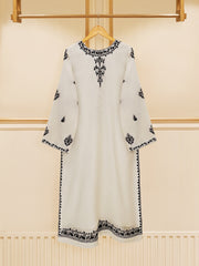 3 Piece - Pure Cotton Net Embroidered Suit S109387