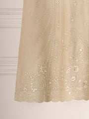 3 Piece - Pure Cotton Net Embroidered Suit S111292