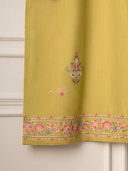2 Piece- Embroidered Pure Karandi Shirt S110831