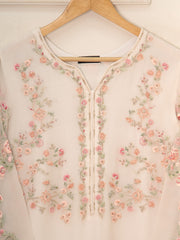 3 Piece - Pure Chiffon Embroidered Suit S111517