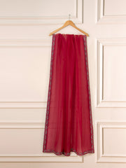 3 Piece - Pure Organza Embroidered Suit S111560