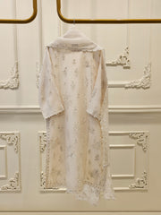 3 Piece - Pure Organza Embroidered Suit S111613