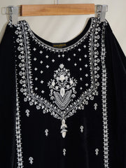 2 Piece- Embroidered Velvet Suit S110381