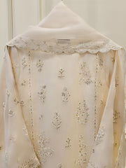 3 Piece - Pure Organza Embroidered Suit S111613