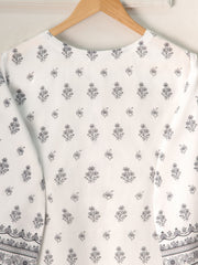 2 Piece - Embroidered Printed Cambric Shirt S111208