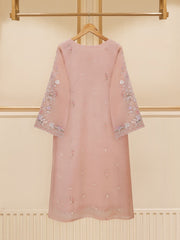 3 Piece - Pure Organza Embroidered Suit S109448