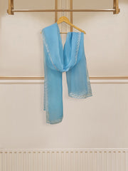 3 Piece - Pure Raw Silk Embroidered Suit S109637