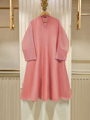 3 Piece - Pure Cotton Net Embroidered Suit S111441